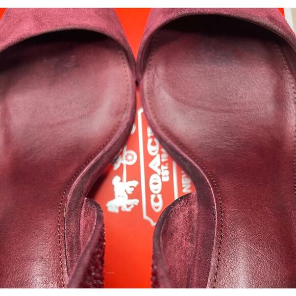 Coach A4536 Camille Suede Glass Glitter Pump Size 9M - Picture 7 of 9